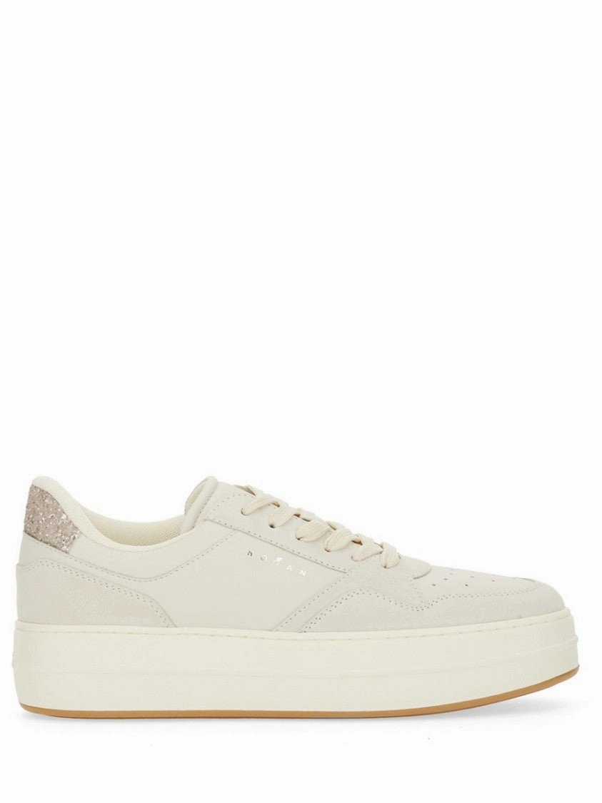 Elevated Leather Sneakers loose - fit