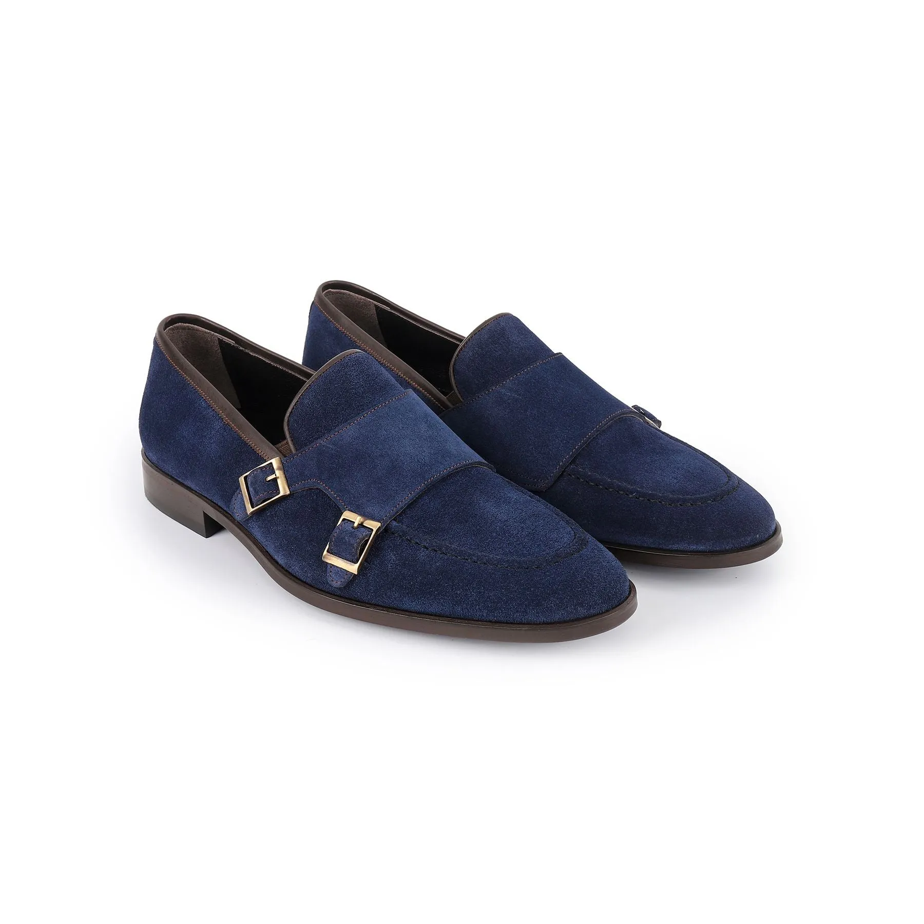 Elmaton Double Monk Loafers Comfort Grip Occasion Sharp