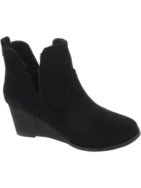 Shock   Absorbing Midsole Quick Drying Rainy Day Commuter Ember Womens Faux Suede Heels Ankle Boots