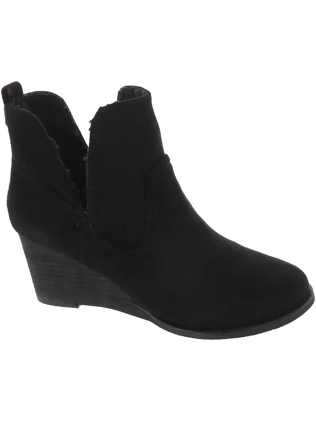 Shock   Absorbing Midsole Quick Drying Rainy Day Commuter Ember Womens Faux Suede Heels Ankle Boots