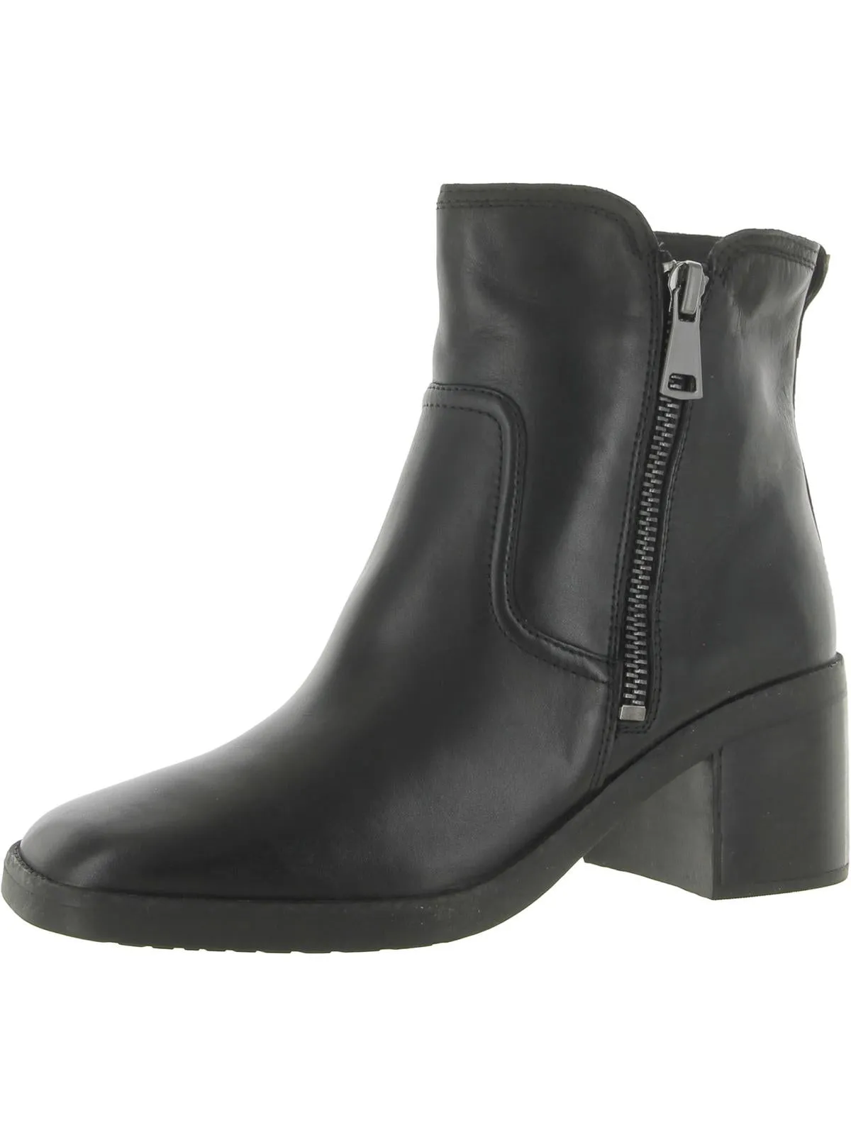 Western Ride Emmy Womens Leather Square Toe Ankle Boots