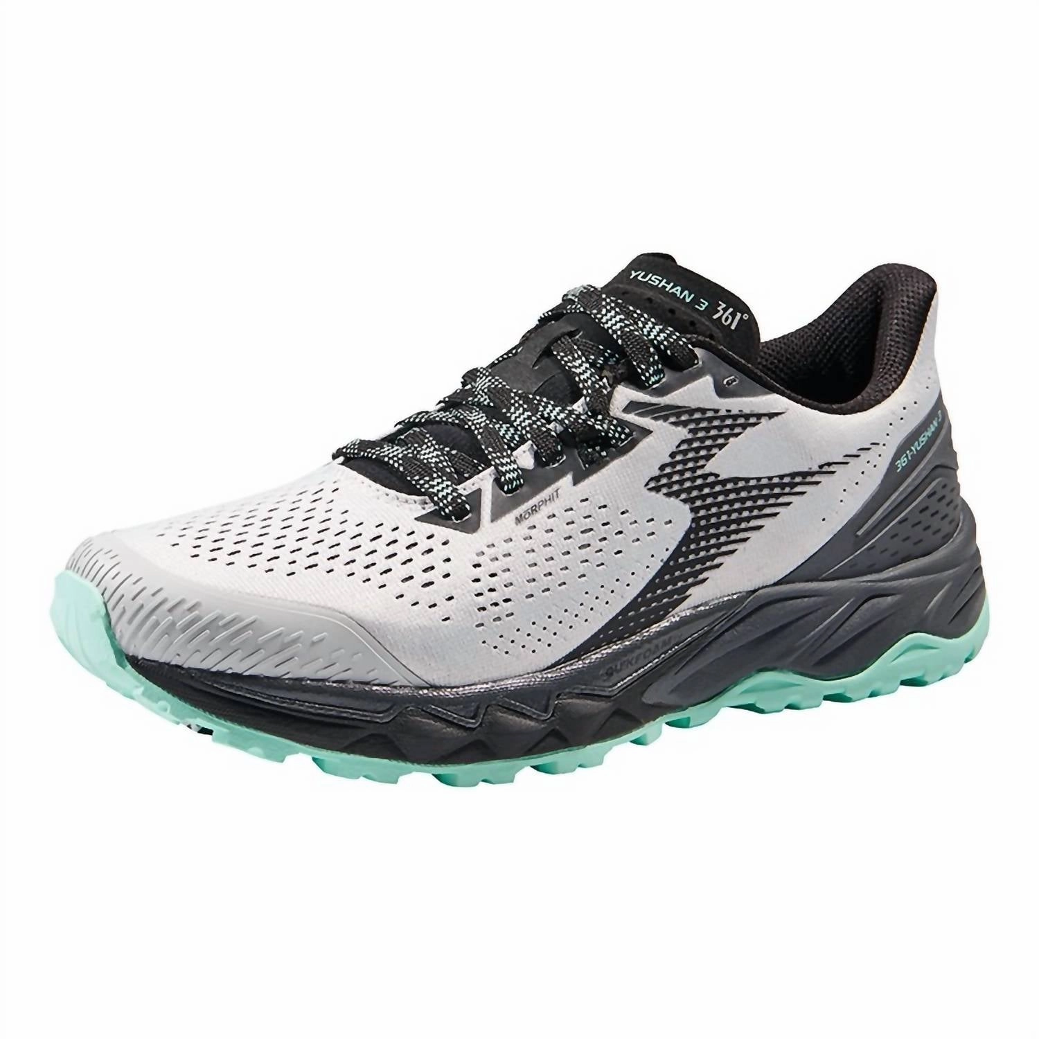 Women's Yushan 3 Trail Running Shoes - Medium Width In Oyster Mushroom/black Quick Dry Inner Fabric