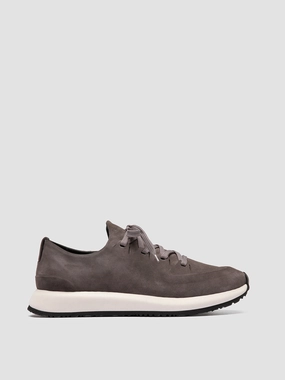 ENTIRE 001 - Grey Suede Low Top Sneakers EasyToMaintain