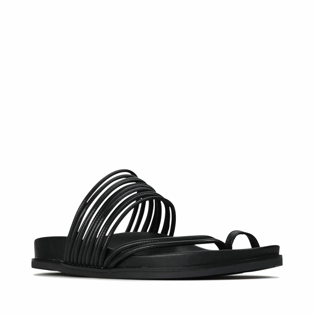 EOS Women's Carmella Toe Loop Sandal in Black Work Day