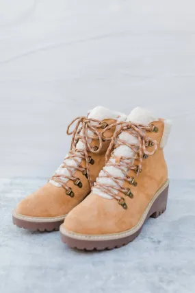 Steel Cap Women's Squad Bootie In Cognac