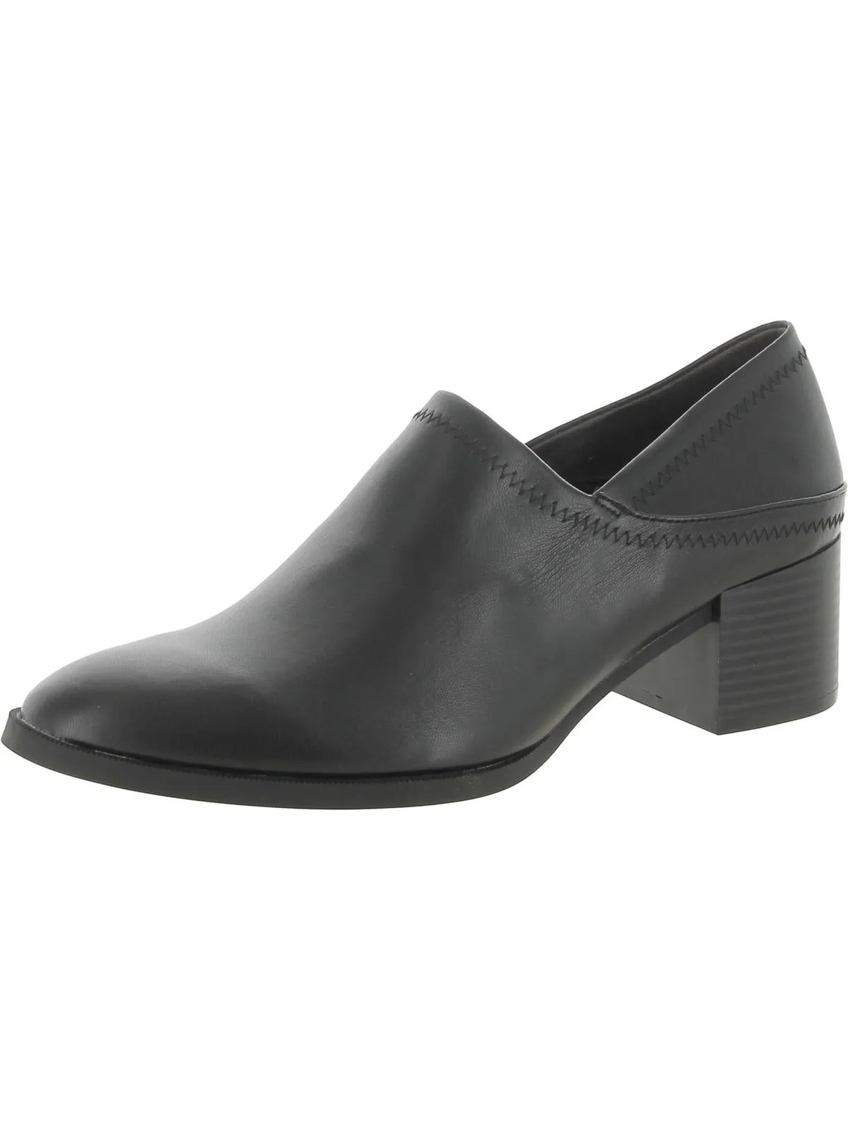 Dina Womens Faux Leather Slip-On Booties Tough Grip