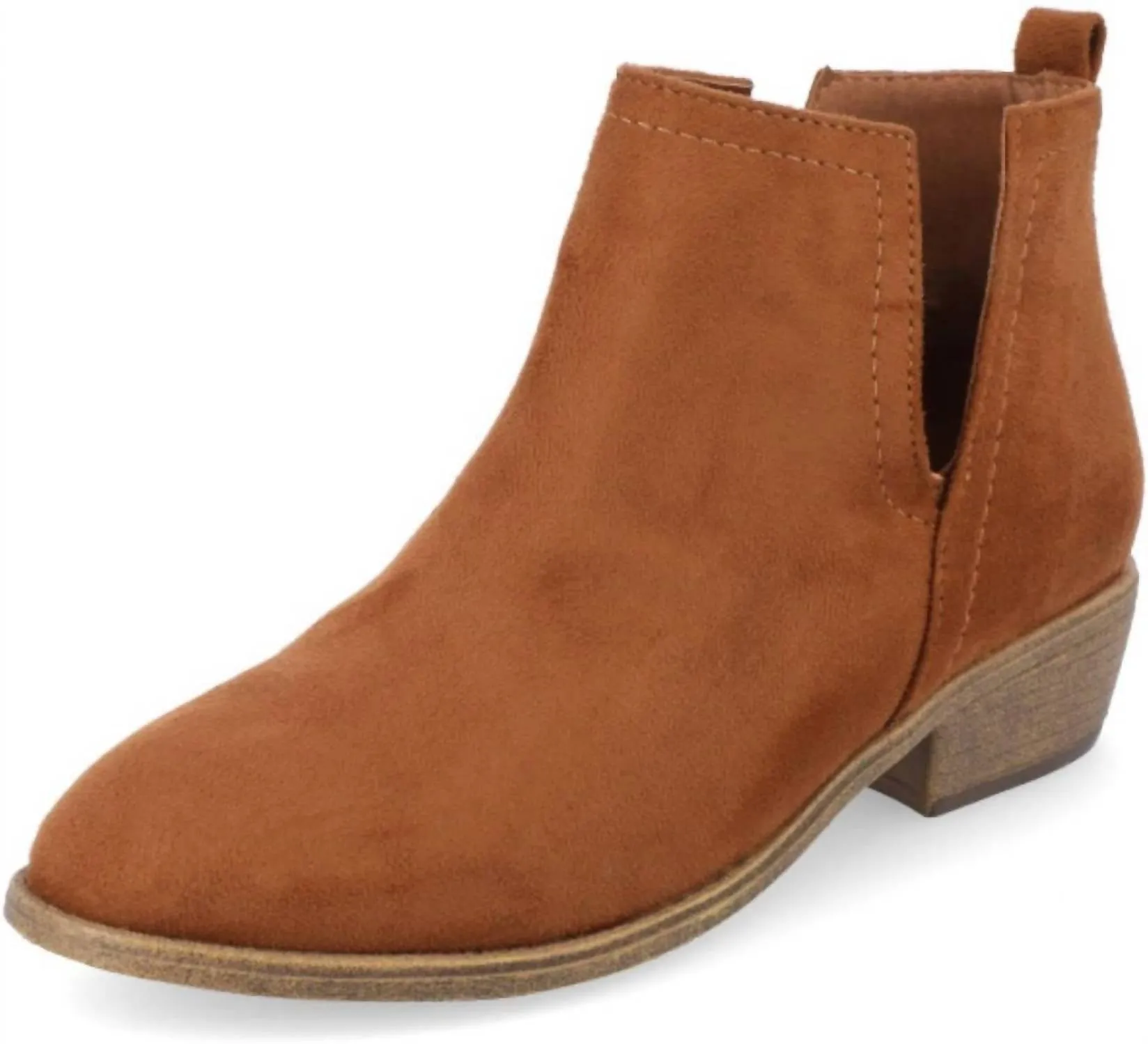 Women's Rimi Bootie In Camel Rugged Built Winter Walker Everyday Pair