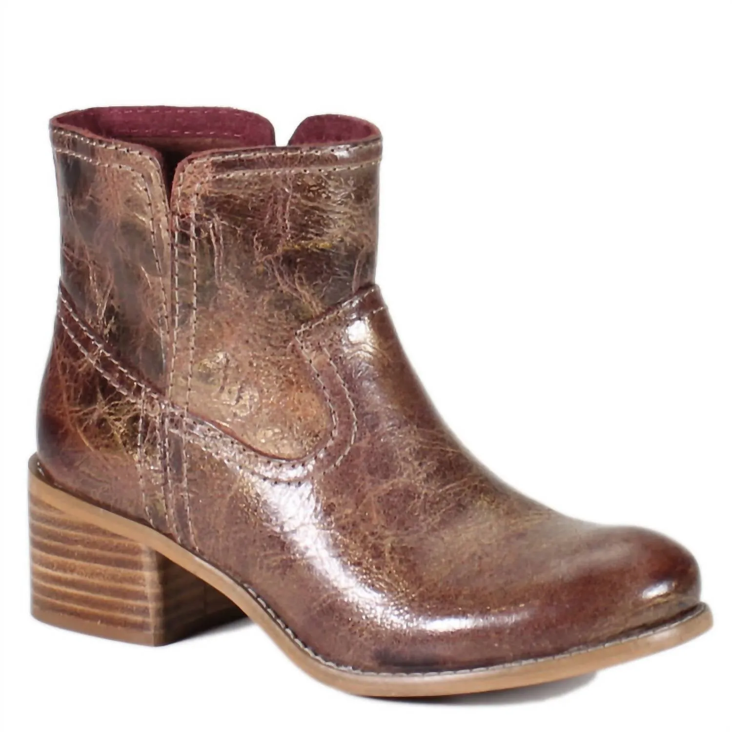 Well   Made Women's Walnut Grove Boot In Gold Sheen