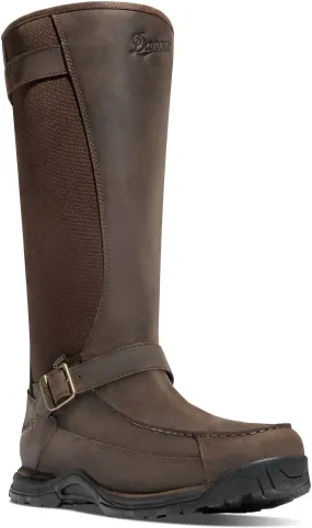 Easy To Clean Men's Shoptail 17" Snakeboot In Dark Brown