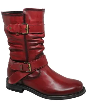 Patent Glow Impact Diffusion Tech Eric Michael Noelle Leather Boot