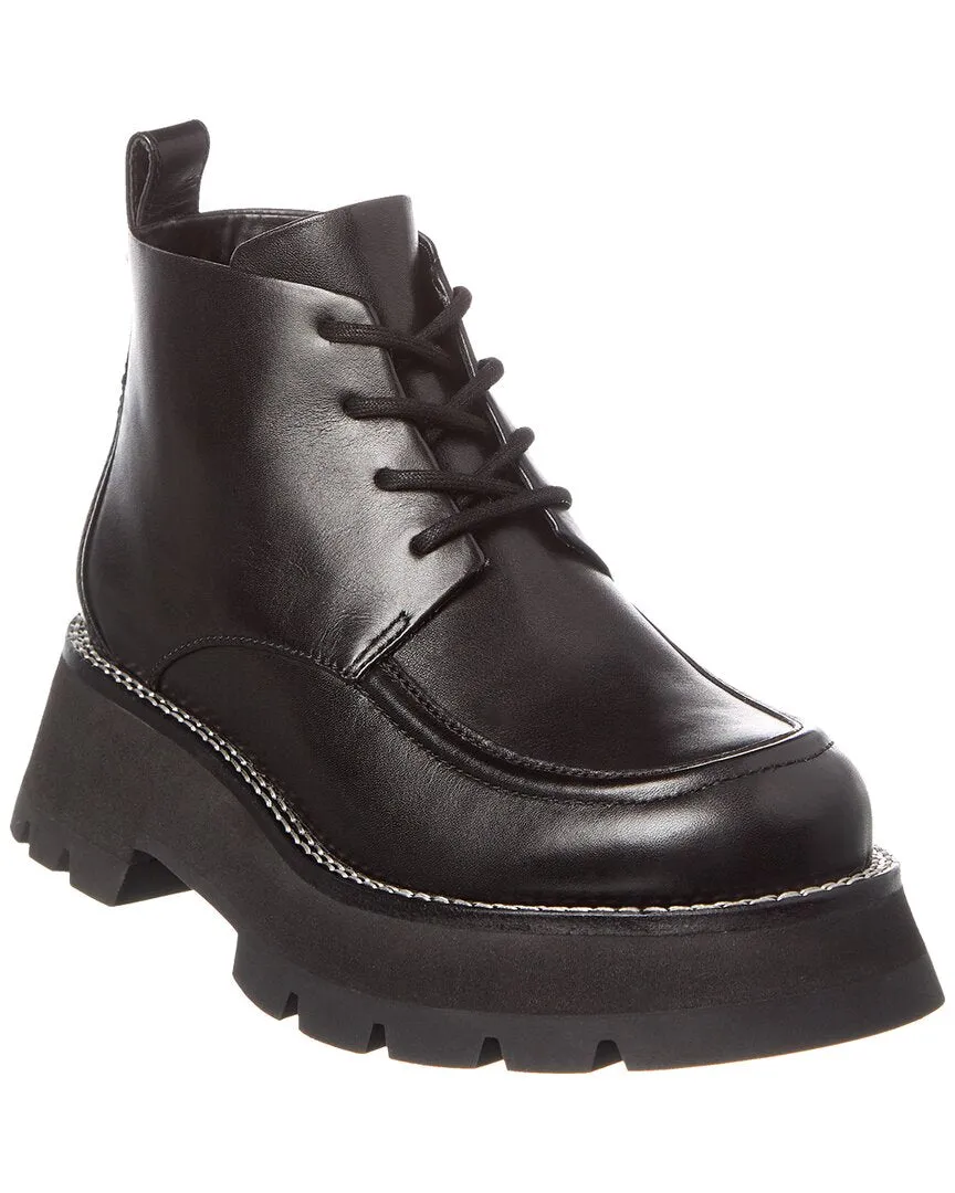 3.1 Phillip Lim Kate Short Leather Combat Boot Wrinkle Resistant Breathable All Day Worker