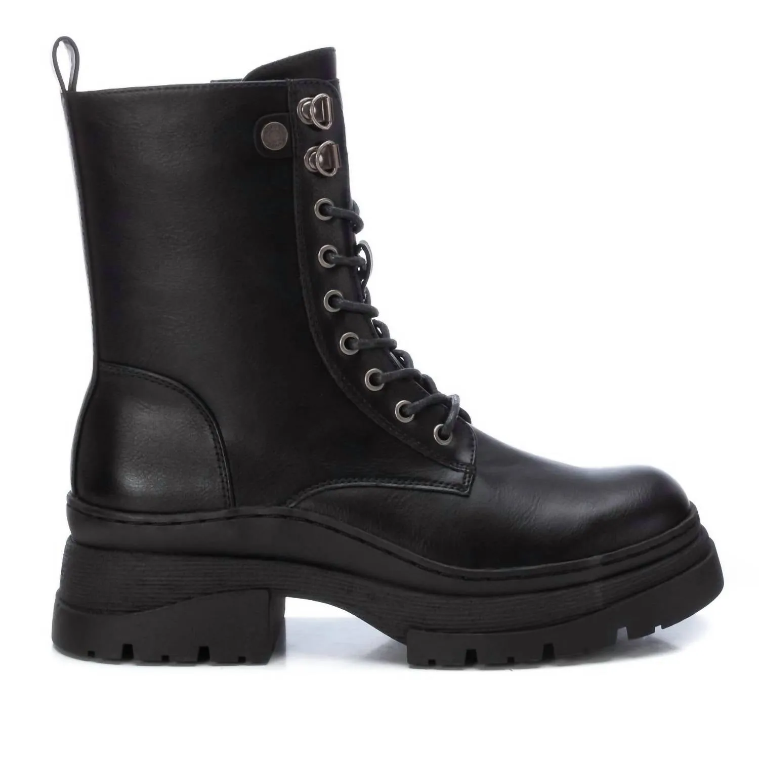 Women's Combat Booties In Black Narrow Fit
