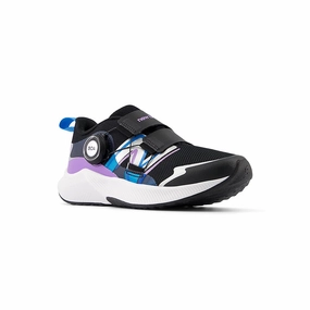 Balanced Drop Height Kid's Preschool DynaSoft Reveal V4 BOA Black/Purple