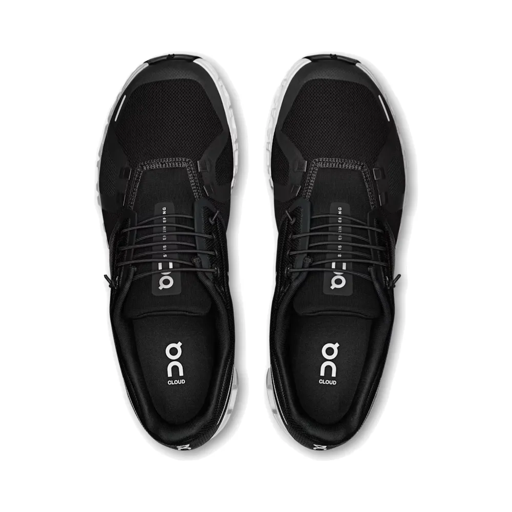 Handcrafted Details On Men's Cloud 6 Sneaker in Black/White