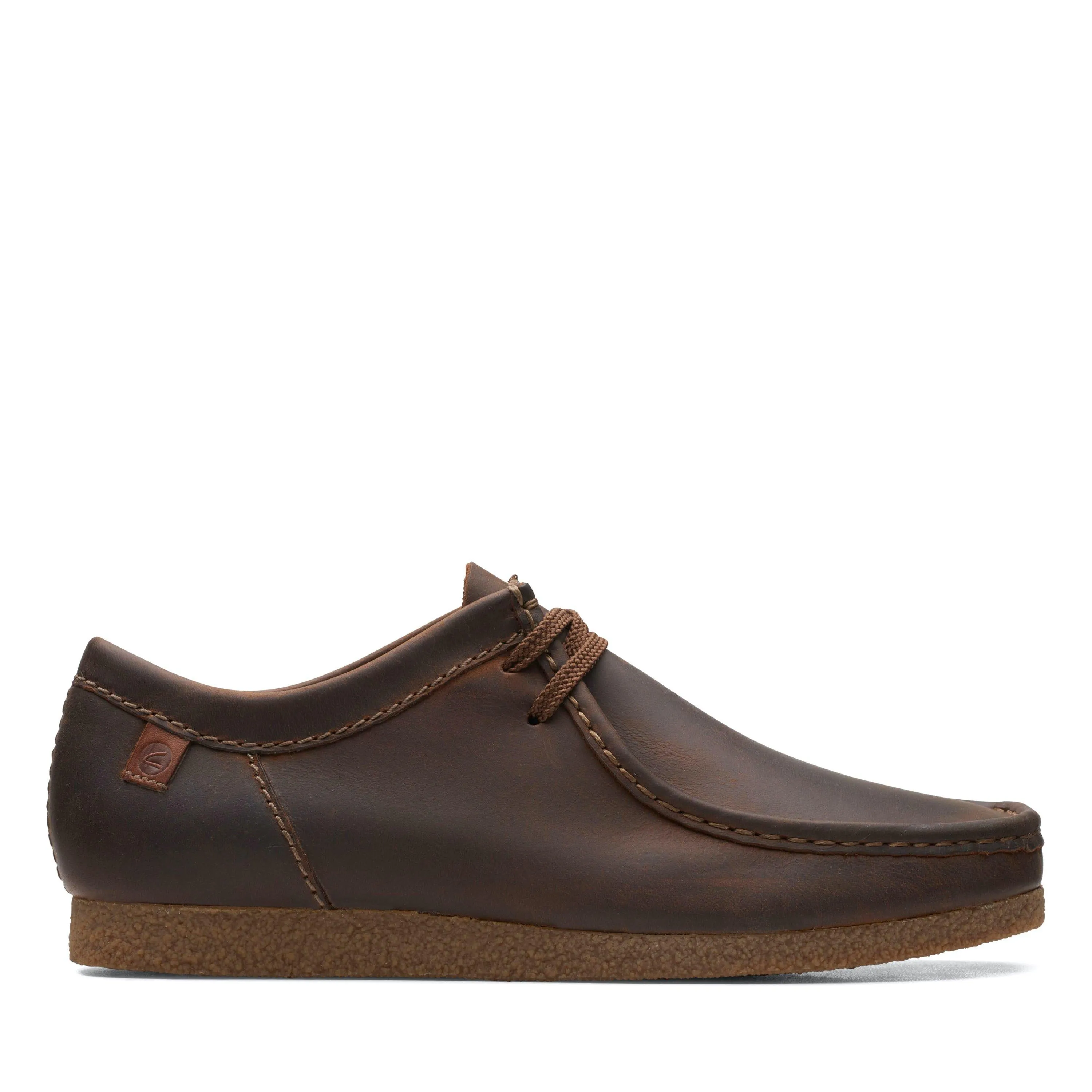 Clarks Shacre II Run in Brown Leather All Weather Fit