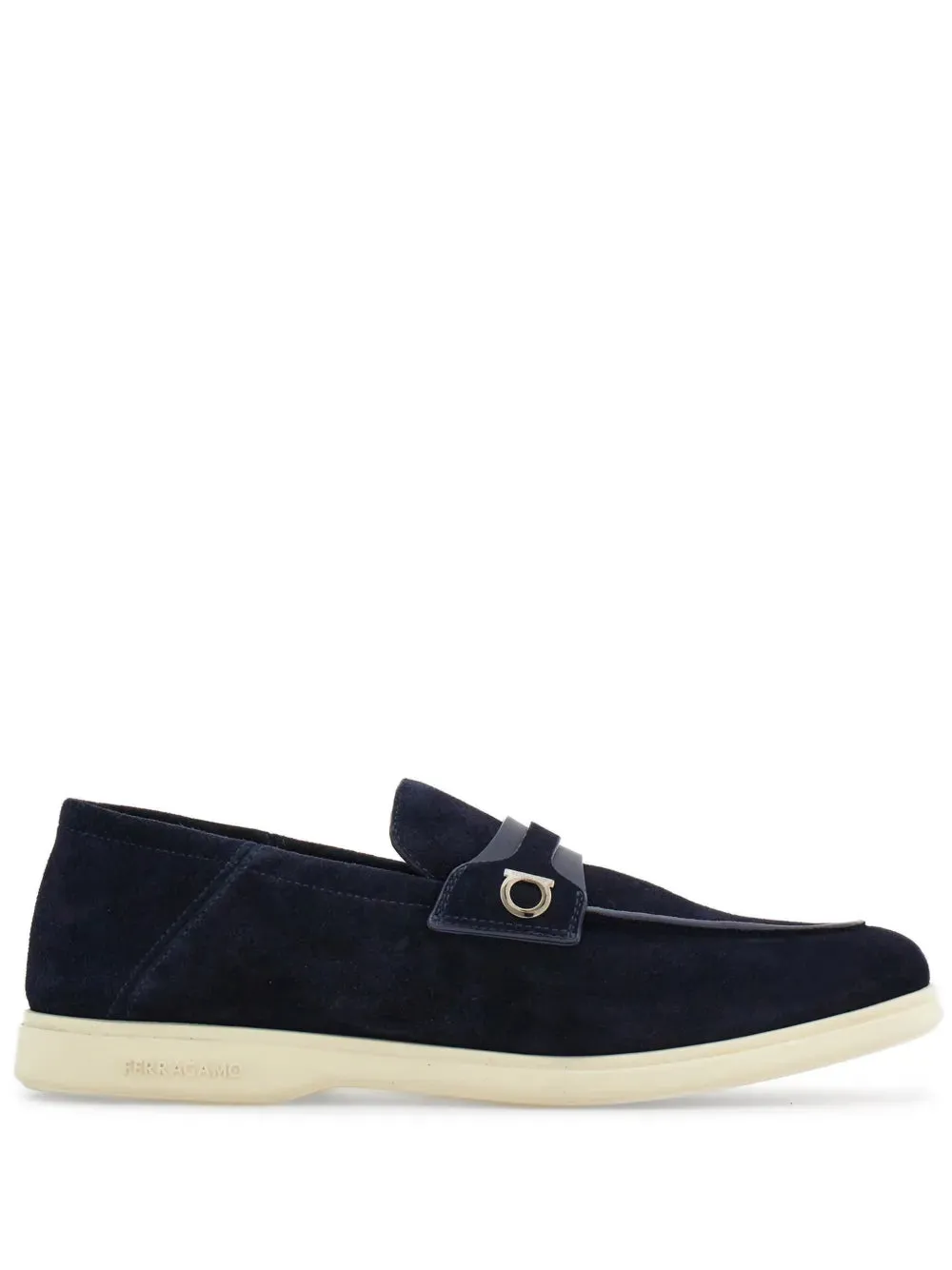 Ferragamo Deconstructed Gancini-Detailed Suede Loafers Instant Comfort Fit
