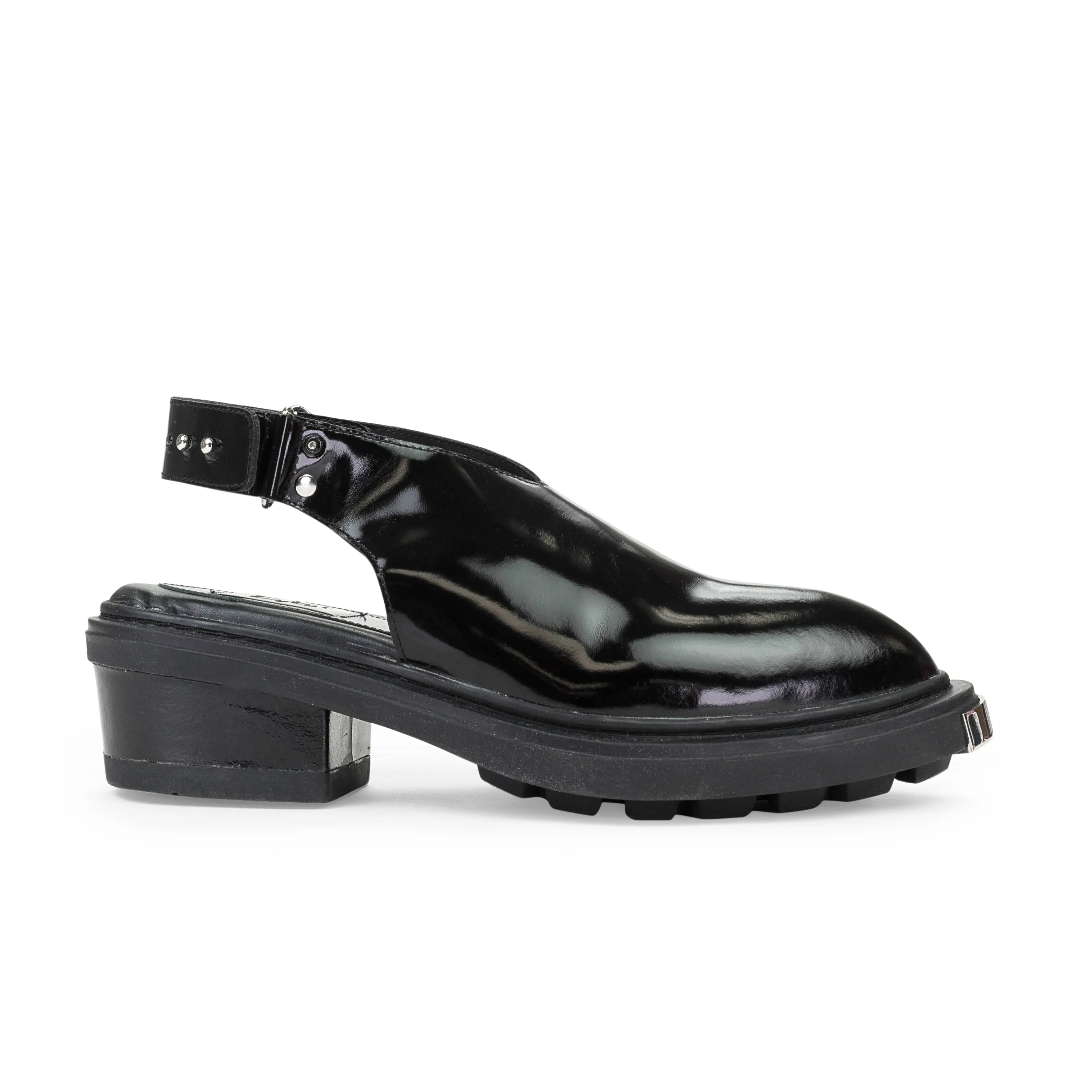 Everyday Pair Flexible Shaft Eytys Carmen Patent Boots - Black