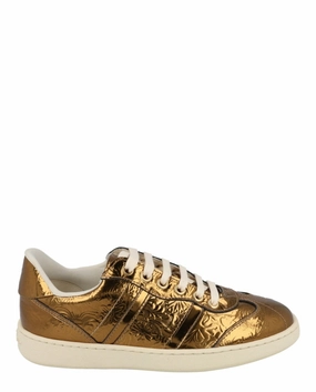 Faith Metallic Sneakers rocker - sole running wear running on a wooden track shoes