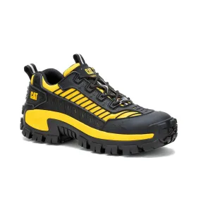Men's Caterpillar Invader Mecha Composite Toe Work Shoe In Black/cat Yellow Classic Core