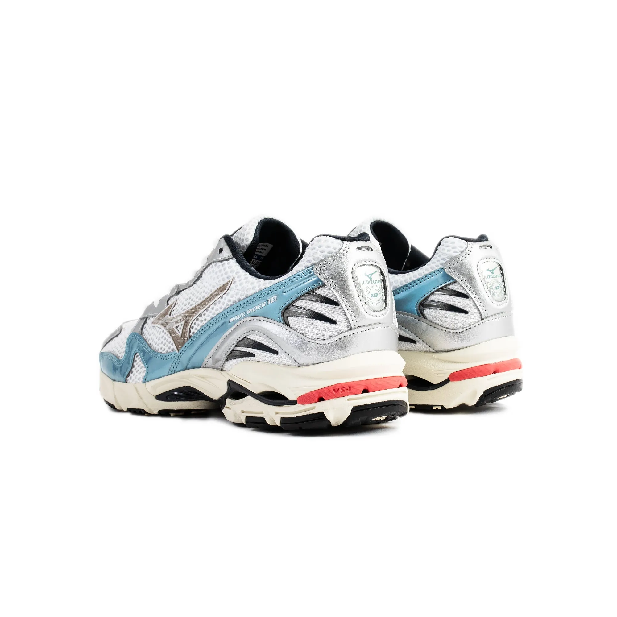 Mizuno Mens Wave Rider 10 Shoes High Support Quick Lace System