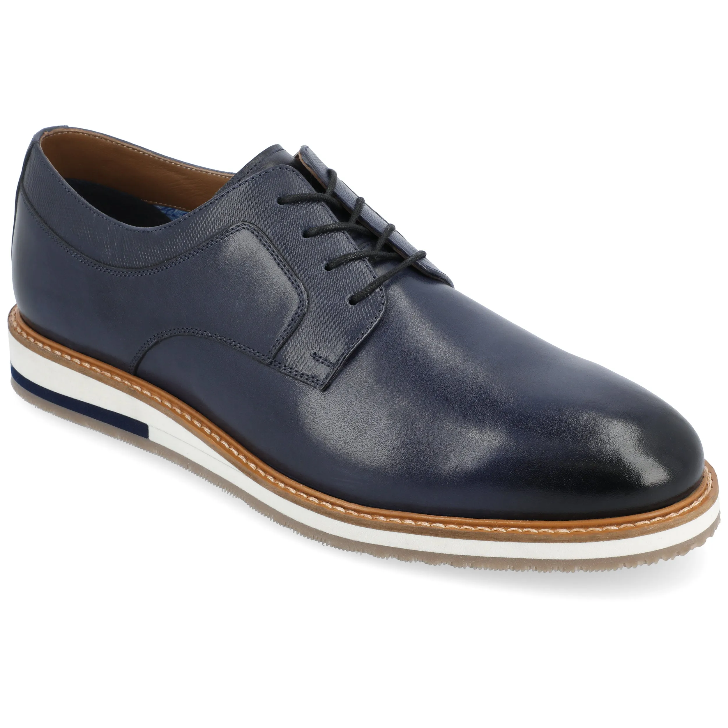 Black Tie Everyday Wear Thomas & Vine Glover Wide Width Plain Toe Derby