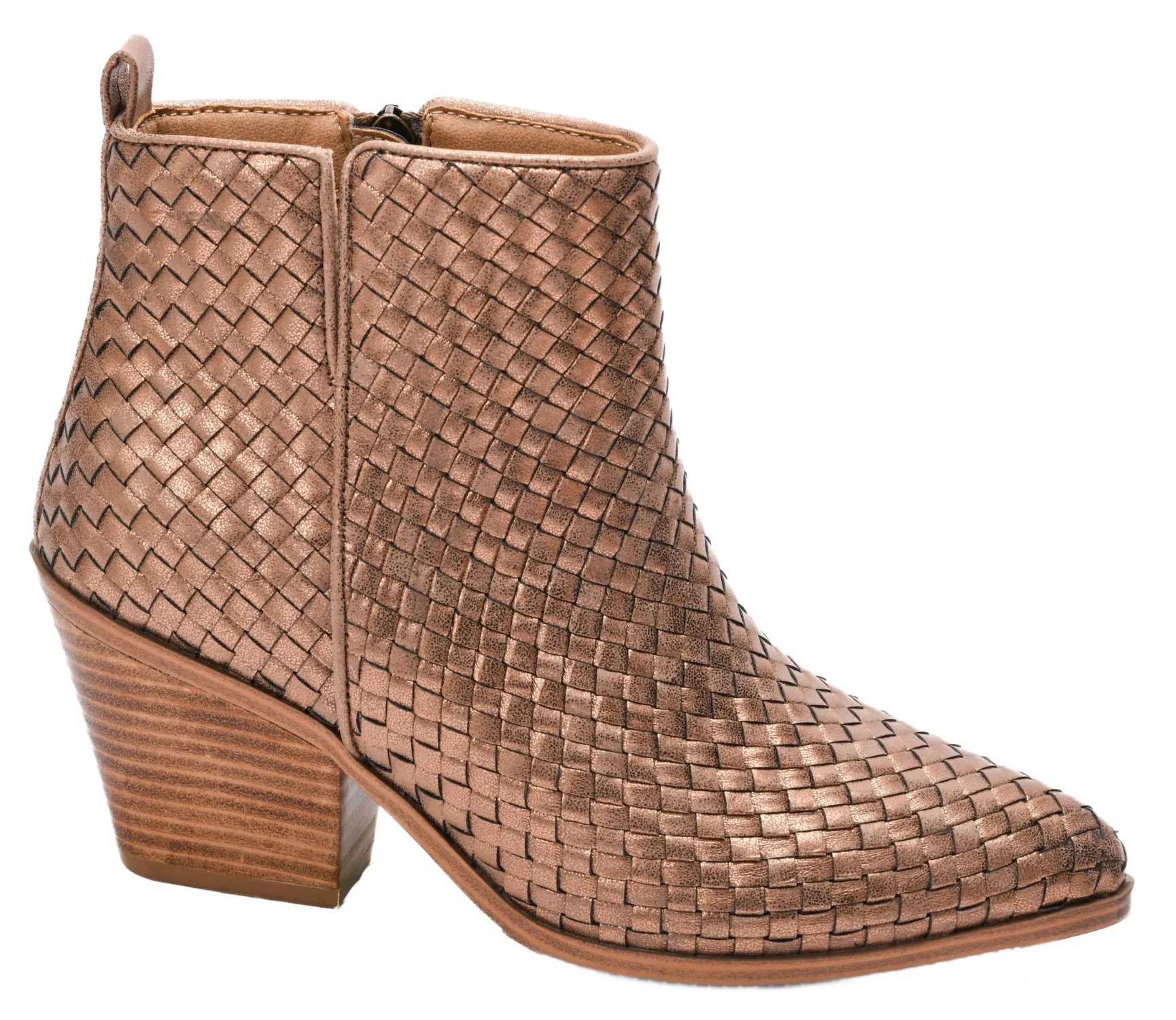 Women's Woven Boots In Bronze Hiking Comfort