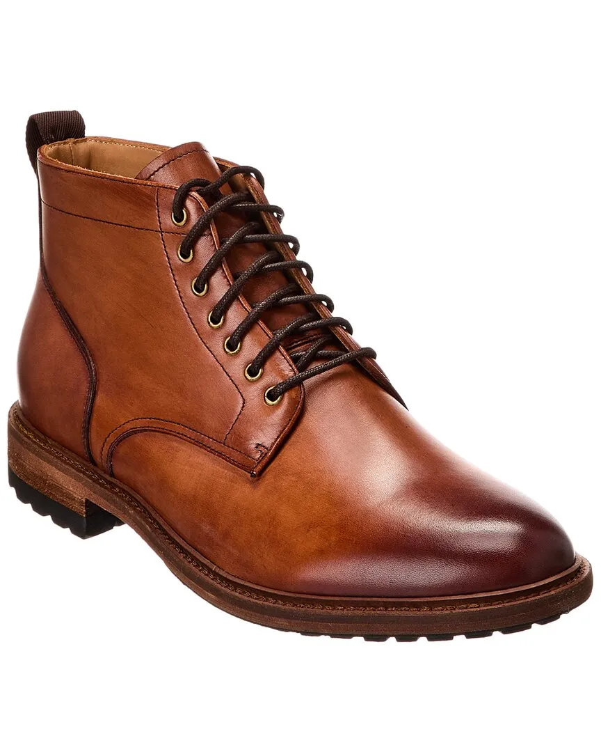 Warfield & Grand Plain Toe Leather Boot Cushioned Step Cold Weather Commuter Urban Utility