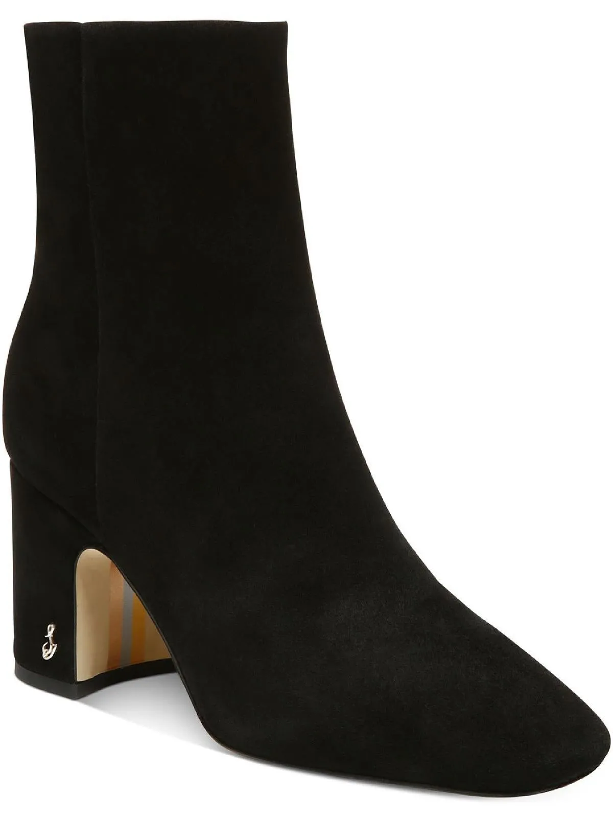 Fawn Womens Dressy Leather Ankle Boots Cushioned Step All Day Wear