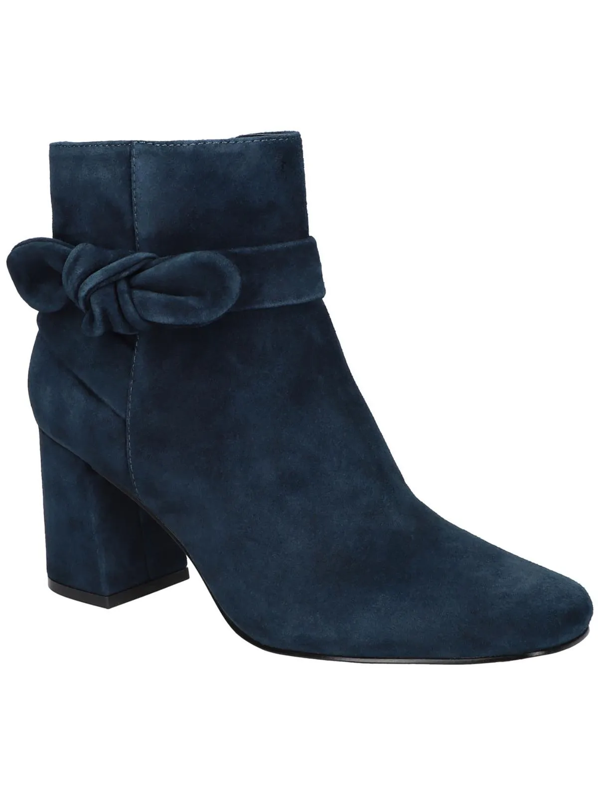 Rubberized Traction Lugs Felicity Womens Suede Bow Booties