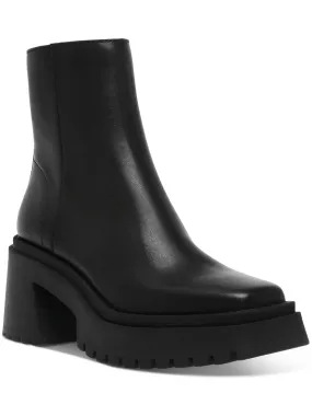 Classic Appeal Comfort Cushion Fella Womens Leather Lug Sole Ankle Boots