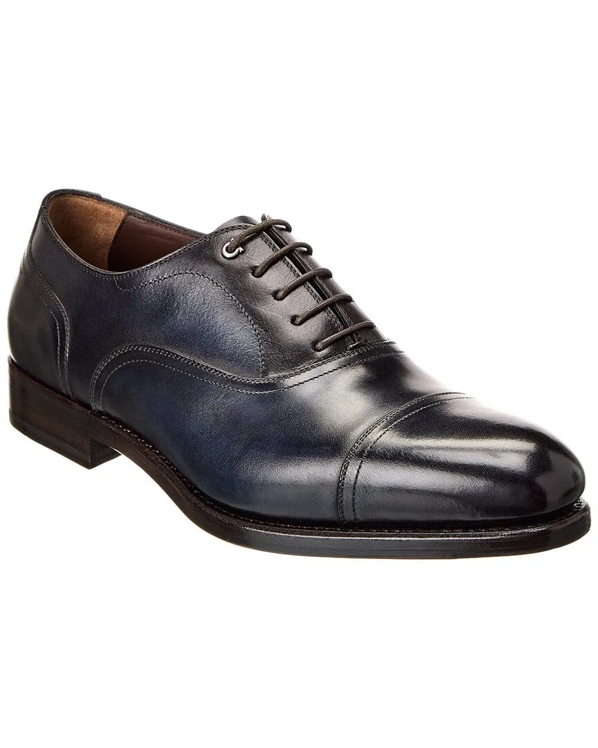 Ferragamo Baron Leather Oxford Comfy Slip Fit Go To Shoes