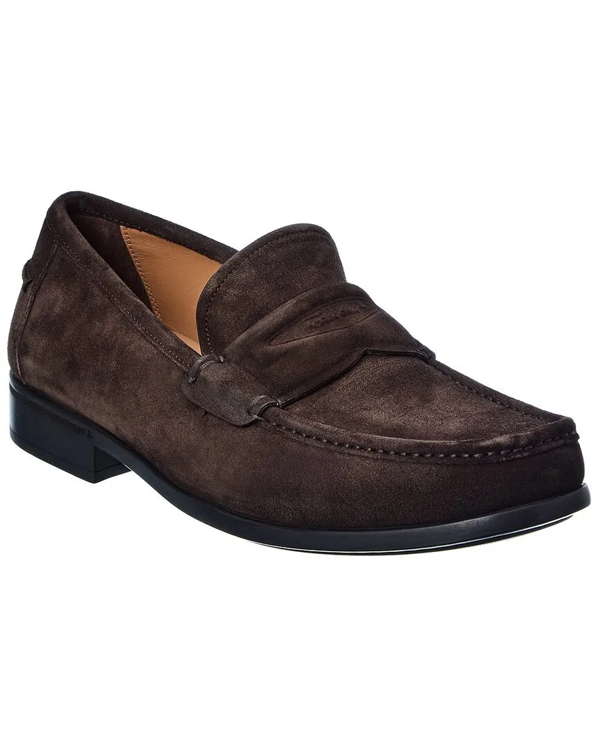 Travel Slip On Ferragamo Lanzarote Suede Loafers