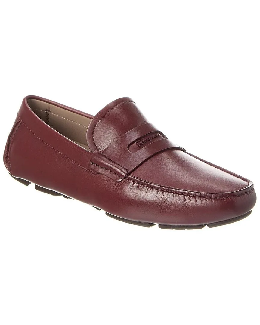 Ferragamo Leather Loafer Quick Fit Shoes Slip On Motion