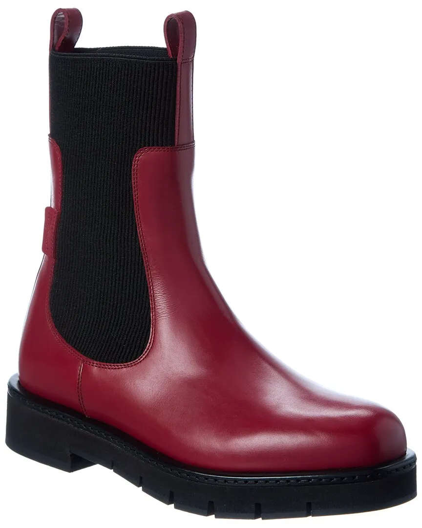 Mountain use Ferragamo Rook Leather Bootie