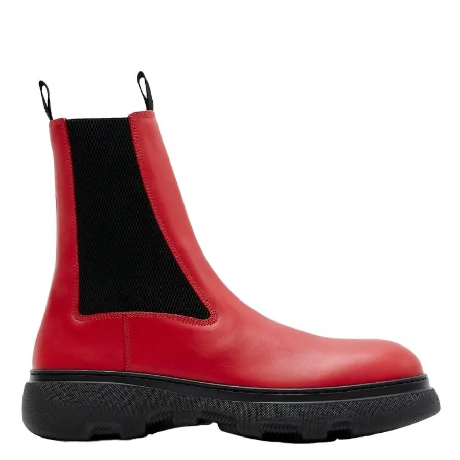 Heavy Weather Thermal Core Outdoor Explorer Burberry Leather Creeper Chelsea Boots in Pillar