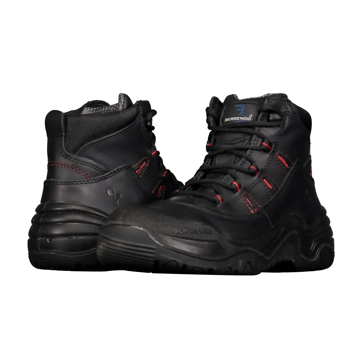 Casual Day dry surface Men??S Steel Toe Work Boots 6?? In Black
