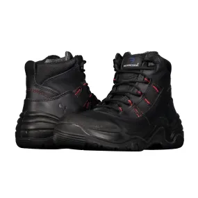 Casual Day dry surface Men??S Steel Toe Work Boots 6?? In Black