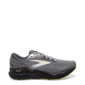 warm weather Brooks Men's Ghost 16 Sneaker in Primer/Grey/Lime