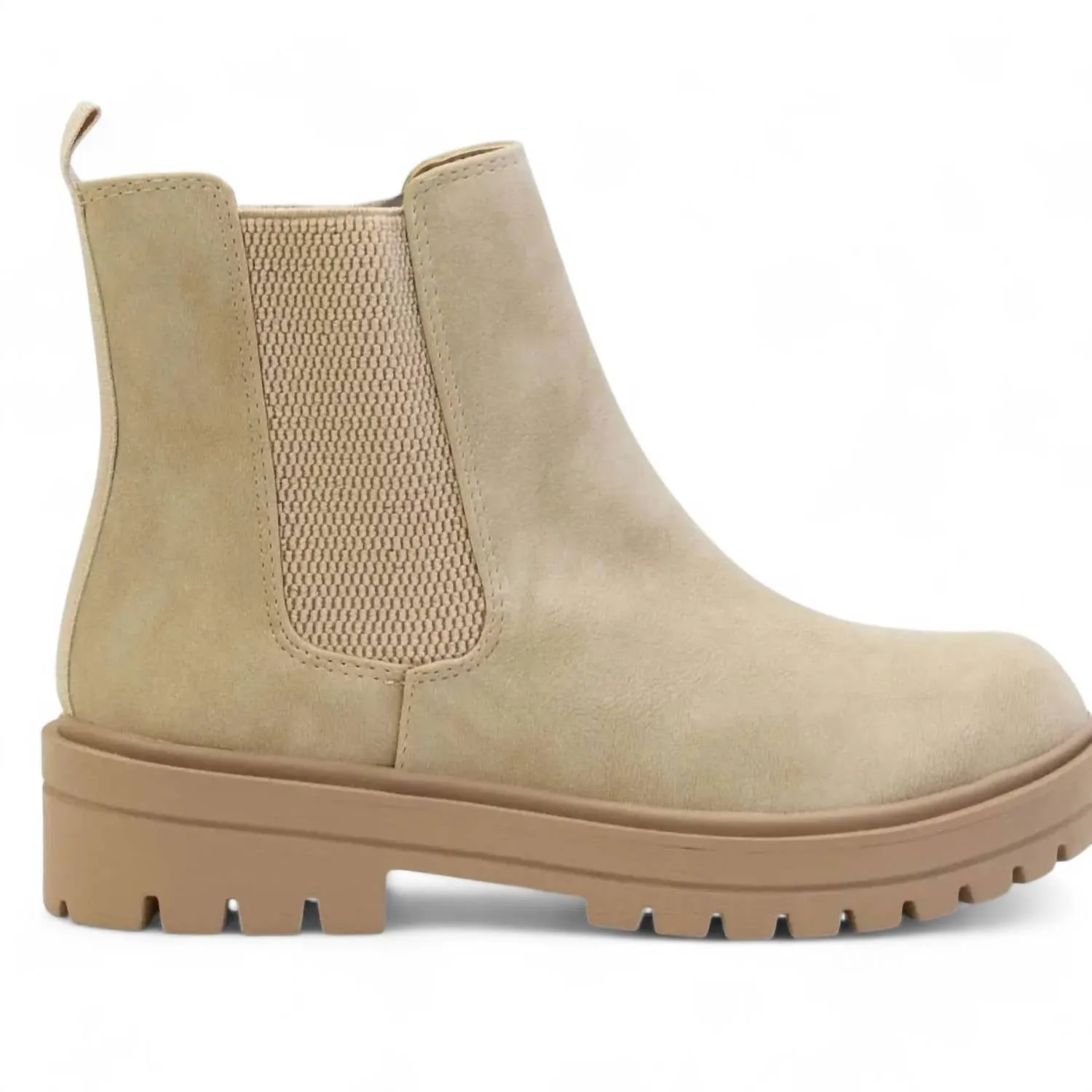 Moisture Wicking Fabric Slip Resistant Rural Traveler Women's Pilot Chelsea Bootie In Beige