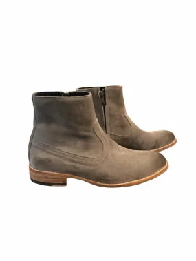 Women's Dakota Suede Leather Engraved Ankle Boot In Grey Wedding Reception