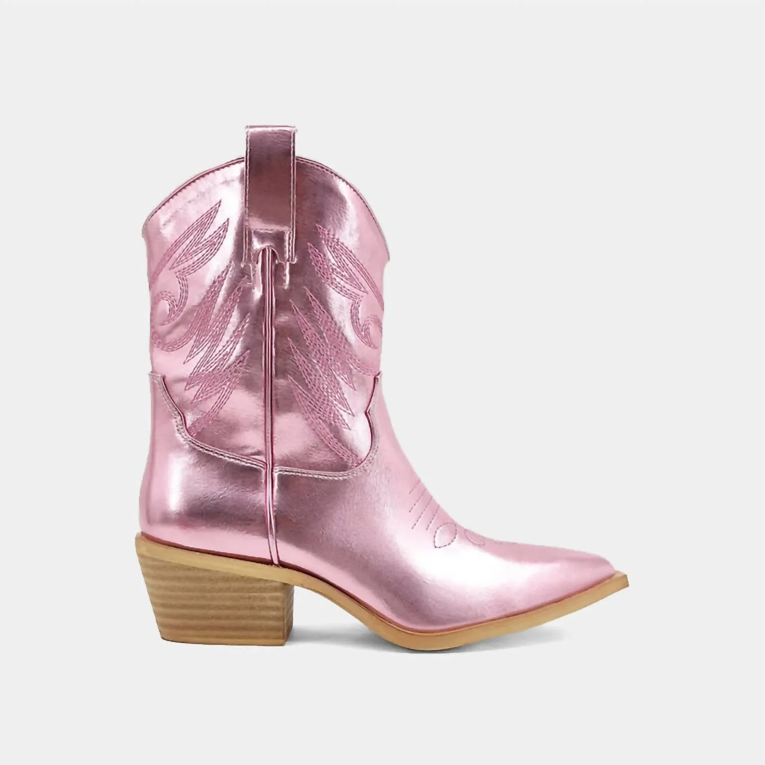 Smart Design Zahara Western Boots In Pink
