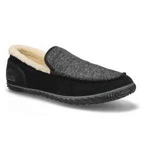 Men's Dude Moc Shoes In Grill Black Slip On Vibe Active Comfort Walk