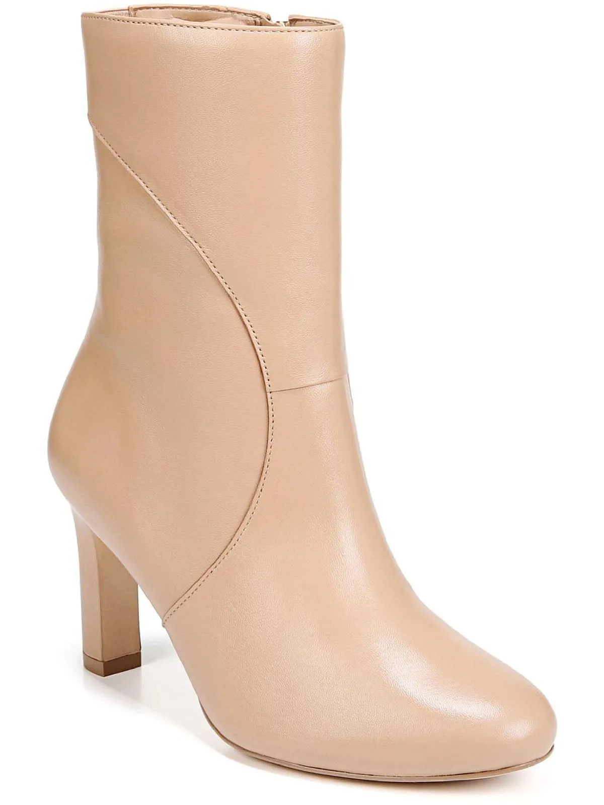 Subtle design Harlene Womens Leather Almond Toe Ankle Boots