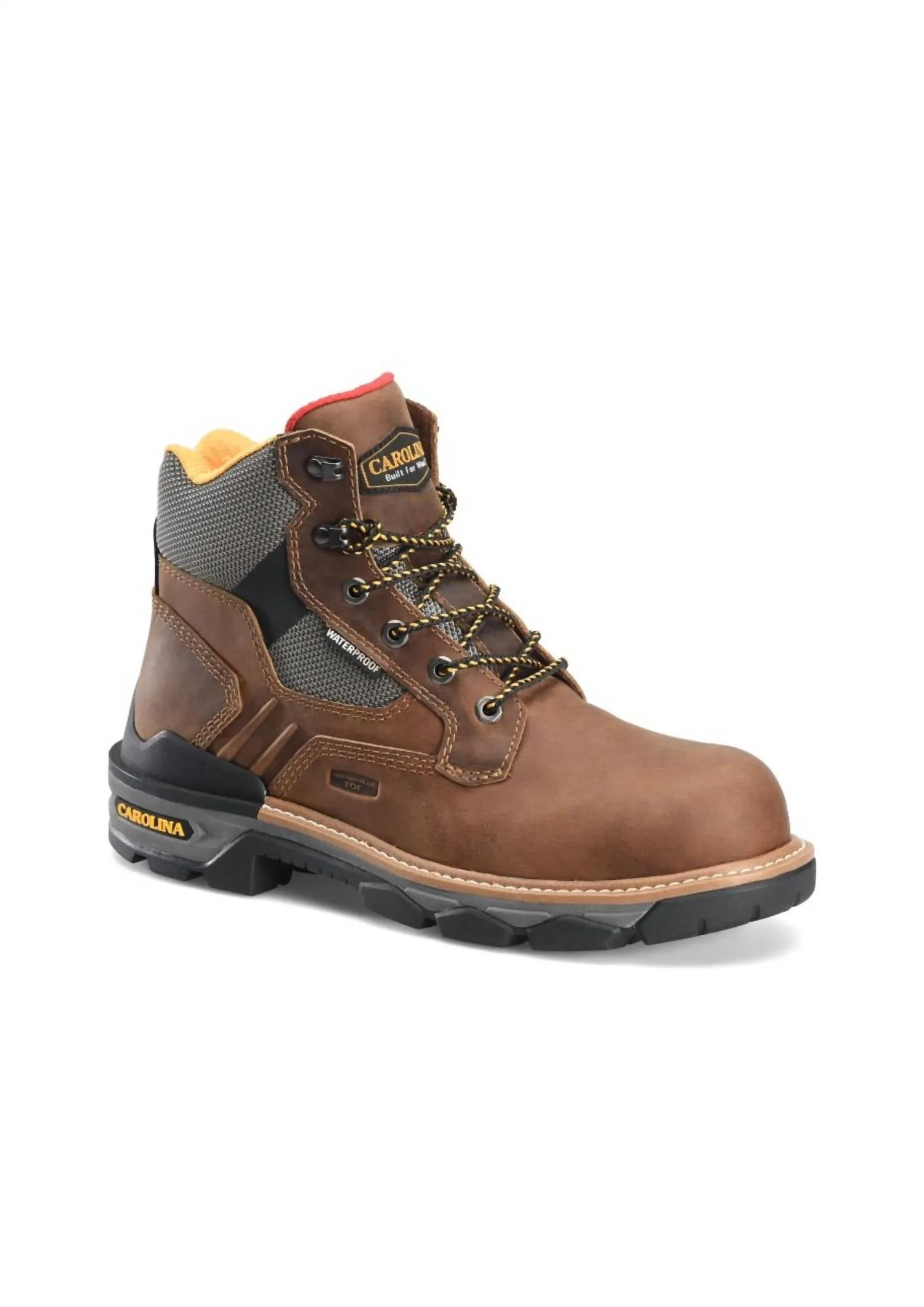 Slip Resistant Urban Traveler Men's Cancellor 6" Waterproof Work Boots In Brown