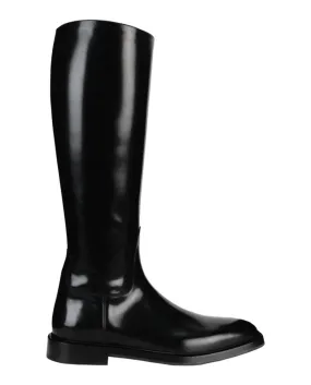 Fluid Leather Riding Boots Minimal Mood