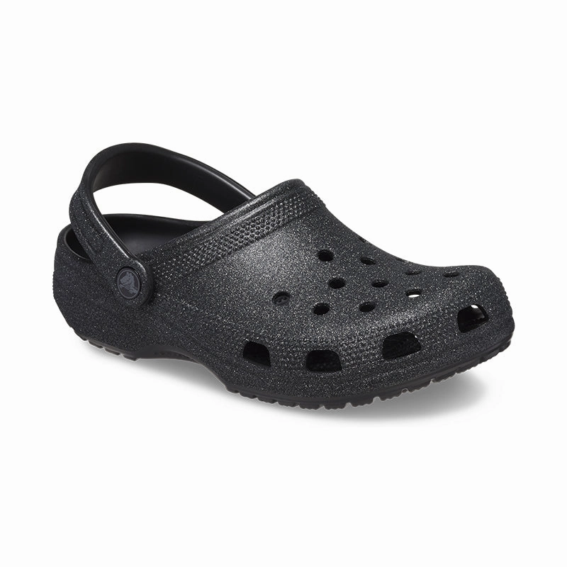 Women's Classic Glitter Clog Black Easy adjustment