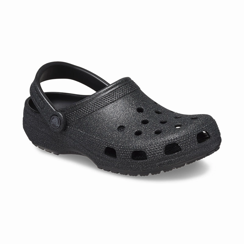 Enhanced Mobility Women's Classic Glitter Clog Black