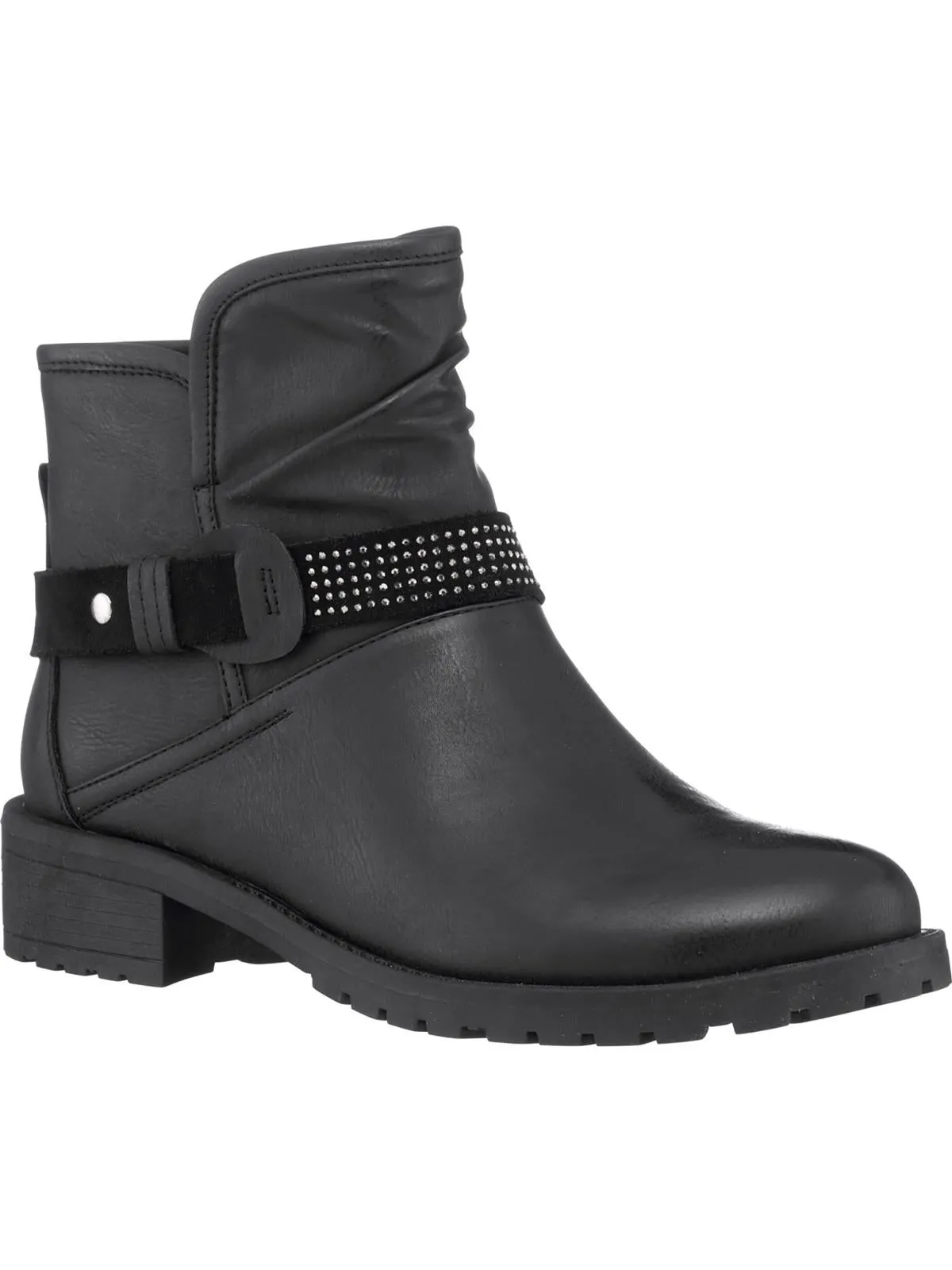 MOTO Womens Faux Leather Rubber outsole Ankle Boots Flexible Frame Functional Minimalist All Weather Windy Weather