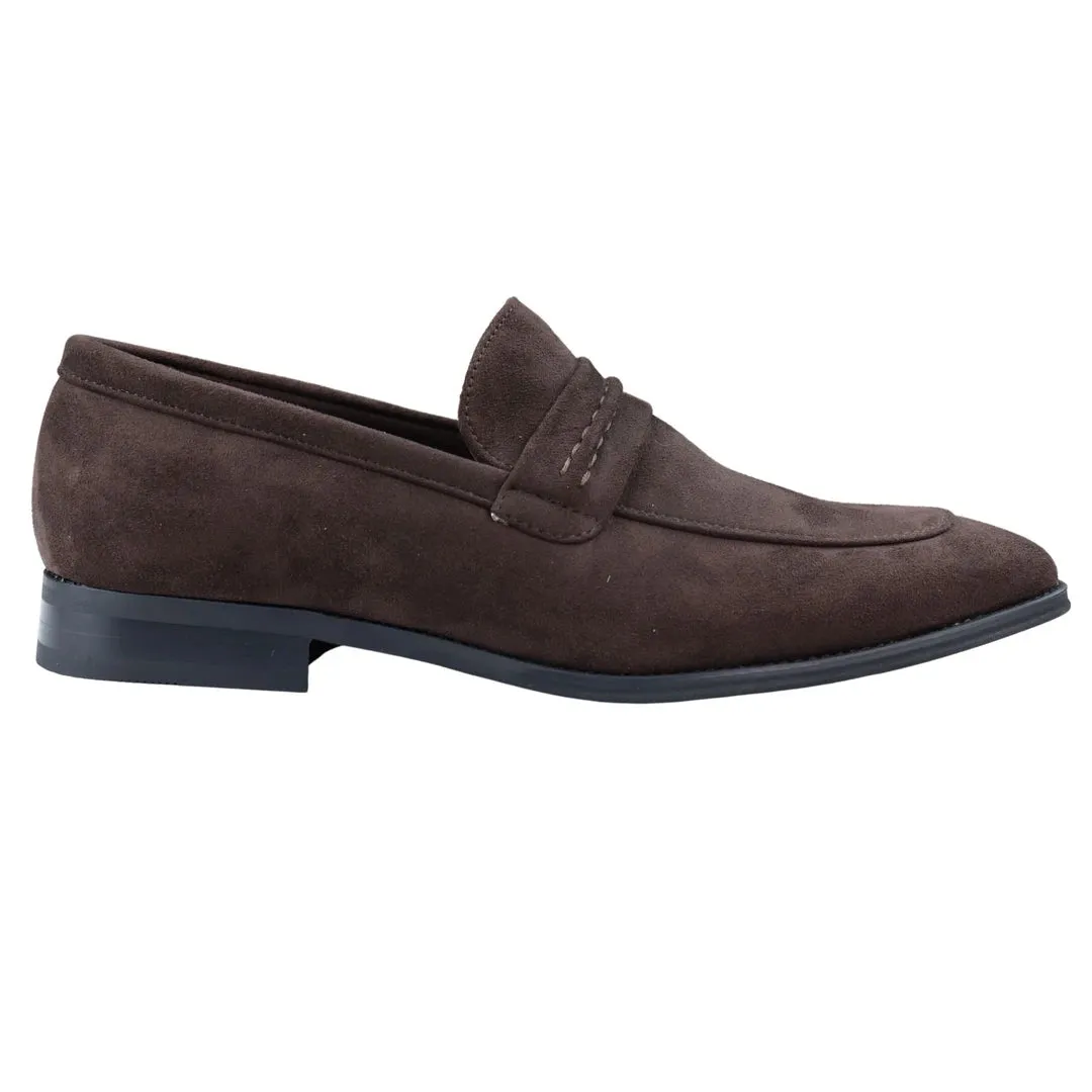 Moccasin Loafers Shoes Leather Lined Slip On Suede Smart Formal Shoe Classic Line