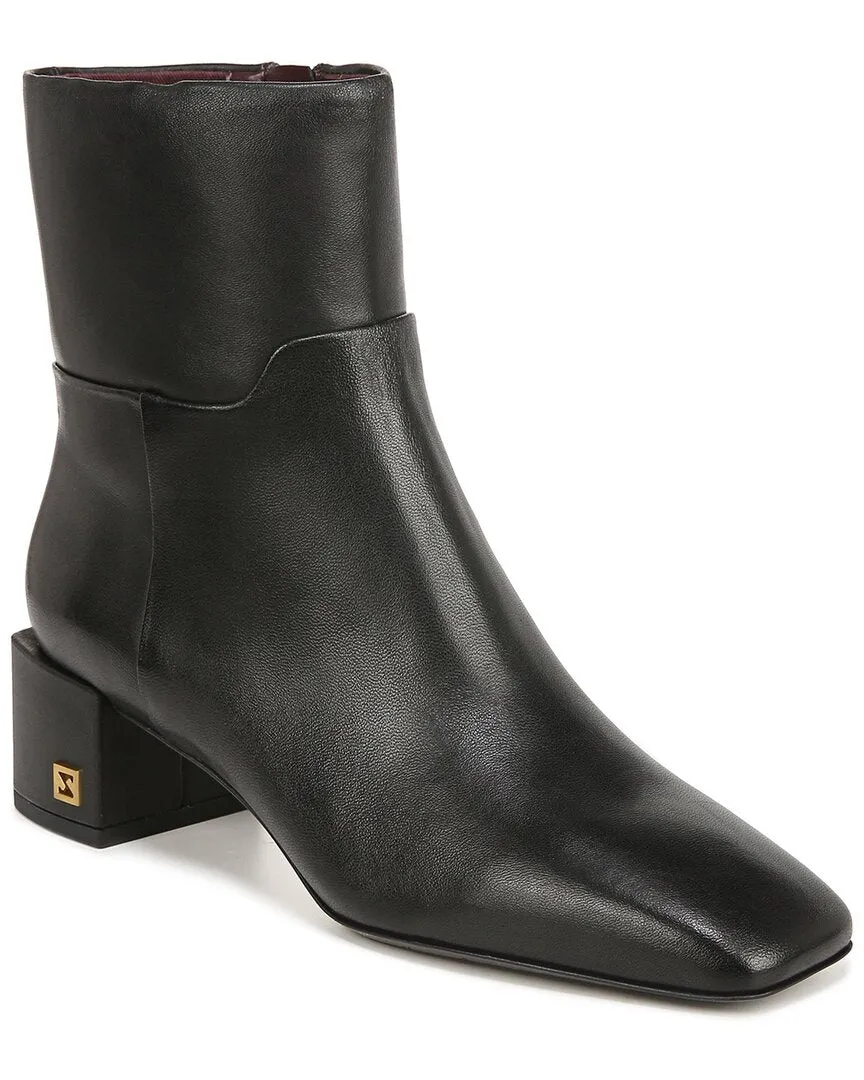 Franco Sarto Flexa Fabi Leather Bootie Metal Edge